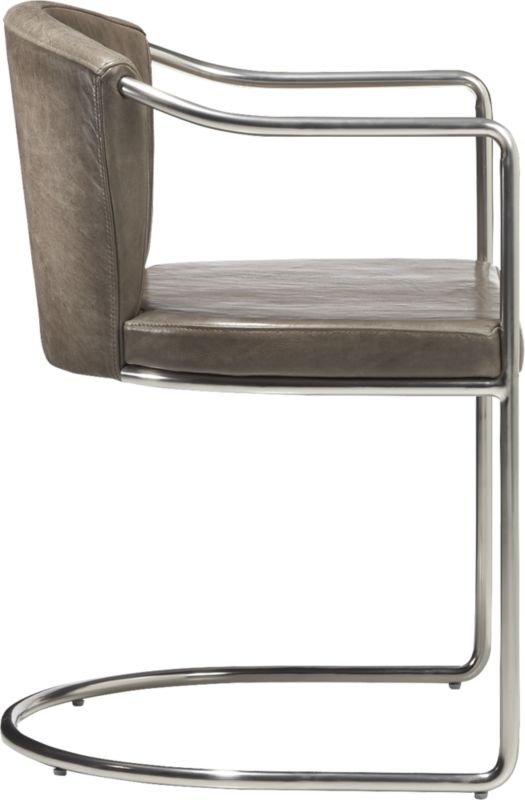 Cleo Grey Cantilever Chair - Image 3