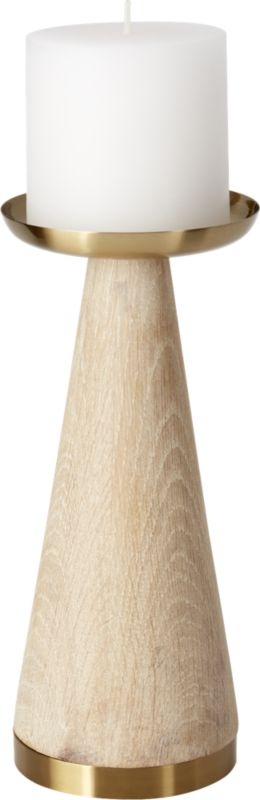 Bond Large Wood Pillar Candle Holder - Image 7