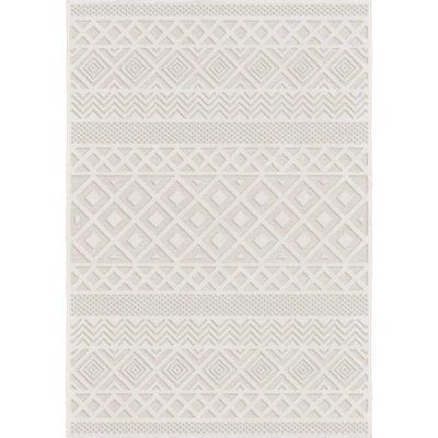 Coulonge Geometric Off-White Indoor / Outdoor Rug - Image 0