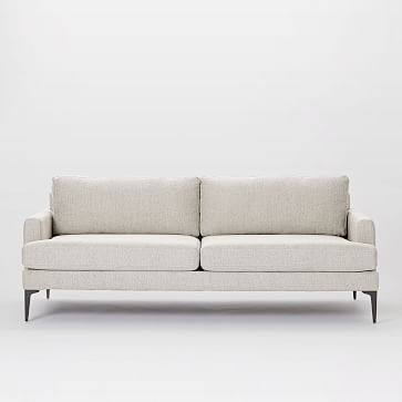 Andes Grand Sofa, Poly, Pebble Weave, Oatmeal, Dark Pewter - Image 3