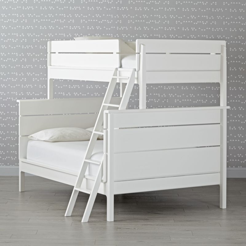 Wrightwood White Twin-Over-Full Bunk Bed - Image 2