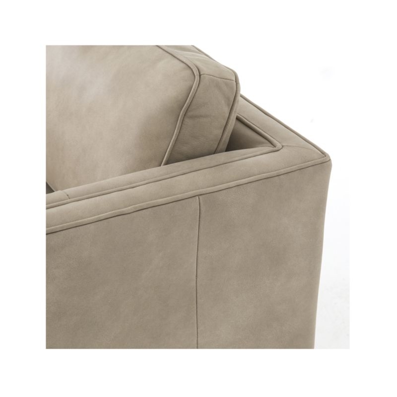 Kiera Natural Leather Swivel Chair - Image 6