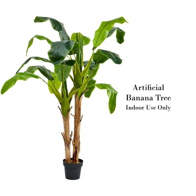 Artificial Banana Leaf Tree in Pot - Image 0