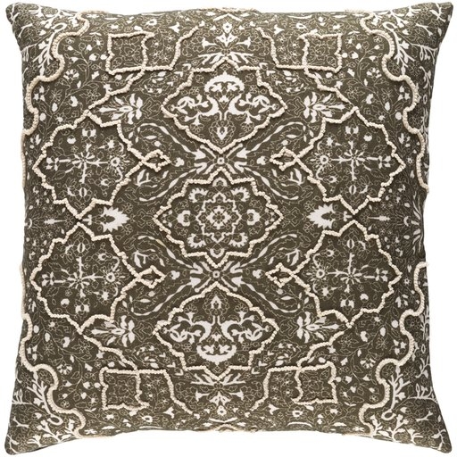 Batik Throw Pillow, 22" x 22", with poly insert - Image 2