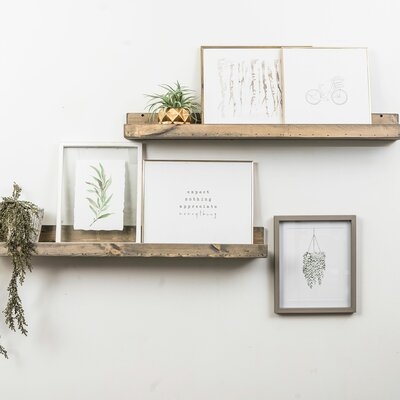 Shallow Rustic Luxe 2 Piece Wall Shelf Set - Image 0