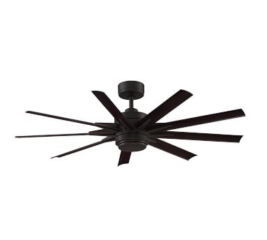 Odyn 56" Indoor/Outdoor Ceiling Fan, Matte Greige with Weathered Wood Blades - Image 4