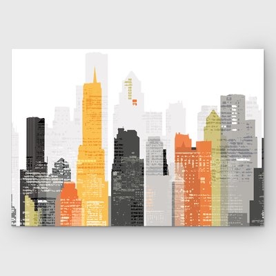 'Element City' by Katrina Craven Graphic Art on Wrapped Canvas - Image 0
