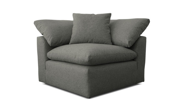 Black Bryant Mid Century Modern Modular Sofa (3 piece) - Laguna Pepper - Image 1