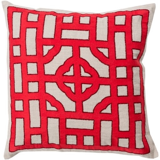 Chinese Gate LD-049 18"L x 18"W Down Filled Pillow - Image 1
