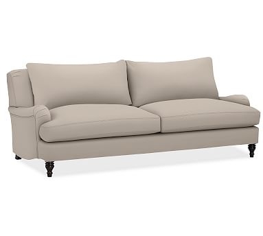 Carlisle Upholstered Grand Sofa 90.5", Down Blend Wrapped Cushions, Performance Twill Stone - Image 2