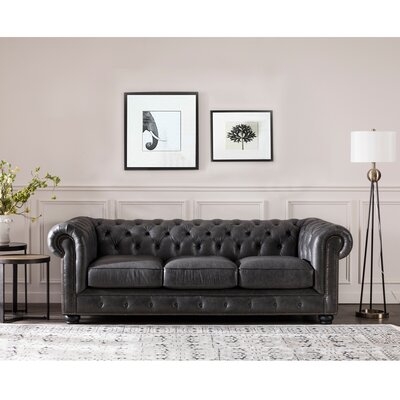 Brinson Leather Chesterfield Sofa - Image 0