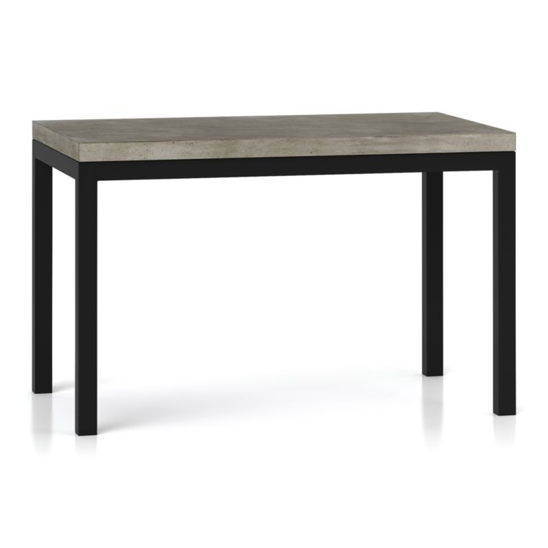 Parsons Concrete Top/ Dark Steel Base 48x28 High Dining Table - Image 8