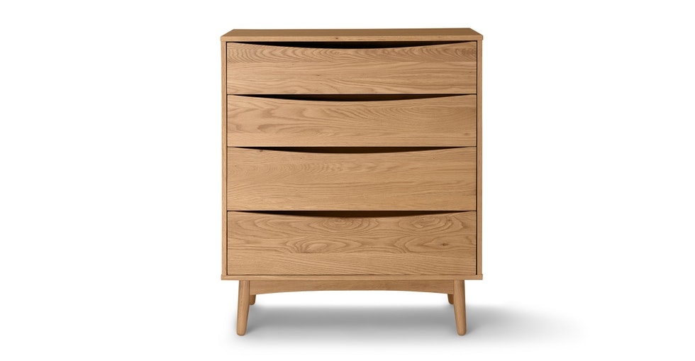 Culla Oak 4 Drawer Dresser - Image 0