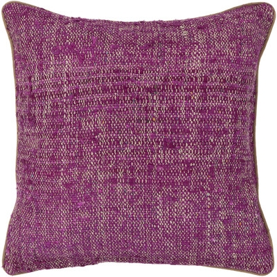 Cottesmore Textured Contemporary Silk Throw Pillow - Image 0