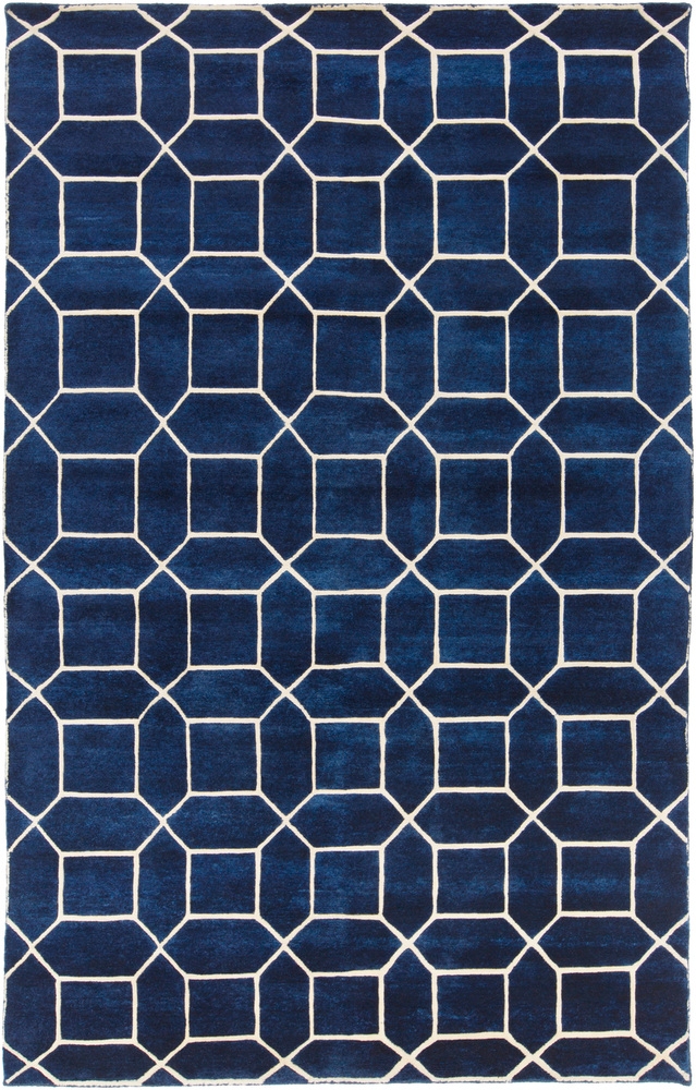 Keystone Blue Indoor 6' x 9' Handmade Rug - Image 2