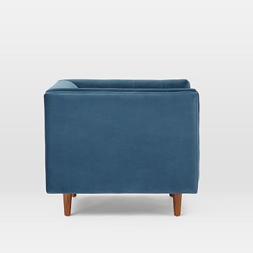 Bradford Chair, Mod Velvet, Port Blue - Image 2