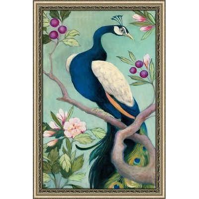 'Pretty Peacock I' Acrylic Painting Print - Image 0