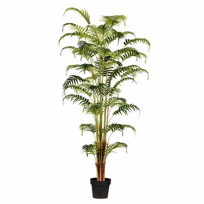Real Touch Leaves Palm Tree in Pot - Image 0