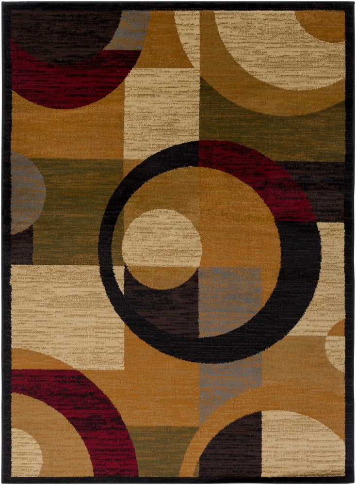 Marash Brown Indoor 2' x 3' Machine Woven Rug - Image 0
