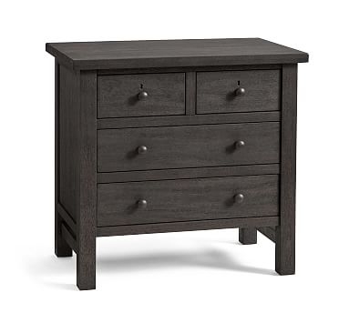Farmhouse 4-Drawer Nightstand, Charcoal - Image 0