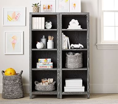 Charlie Bookcase Tower, Smoked Gray, Unlimited Flat Rate Delivery - Image 5