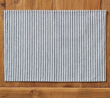 Wheaton Stripe Placemat, Set of 4 - Navy - Image 0