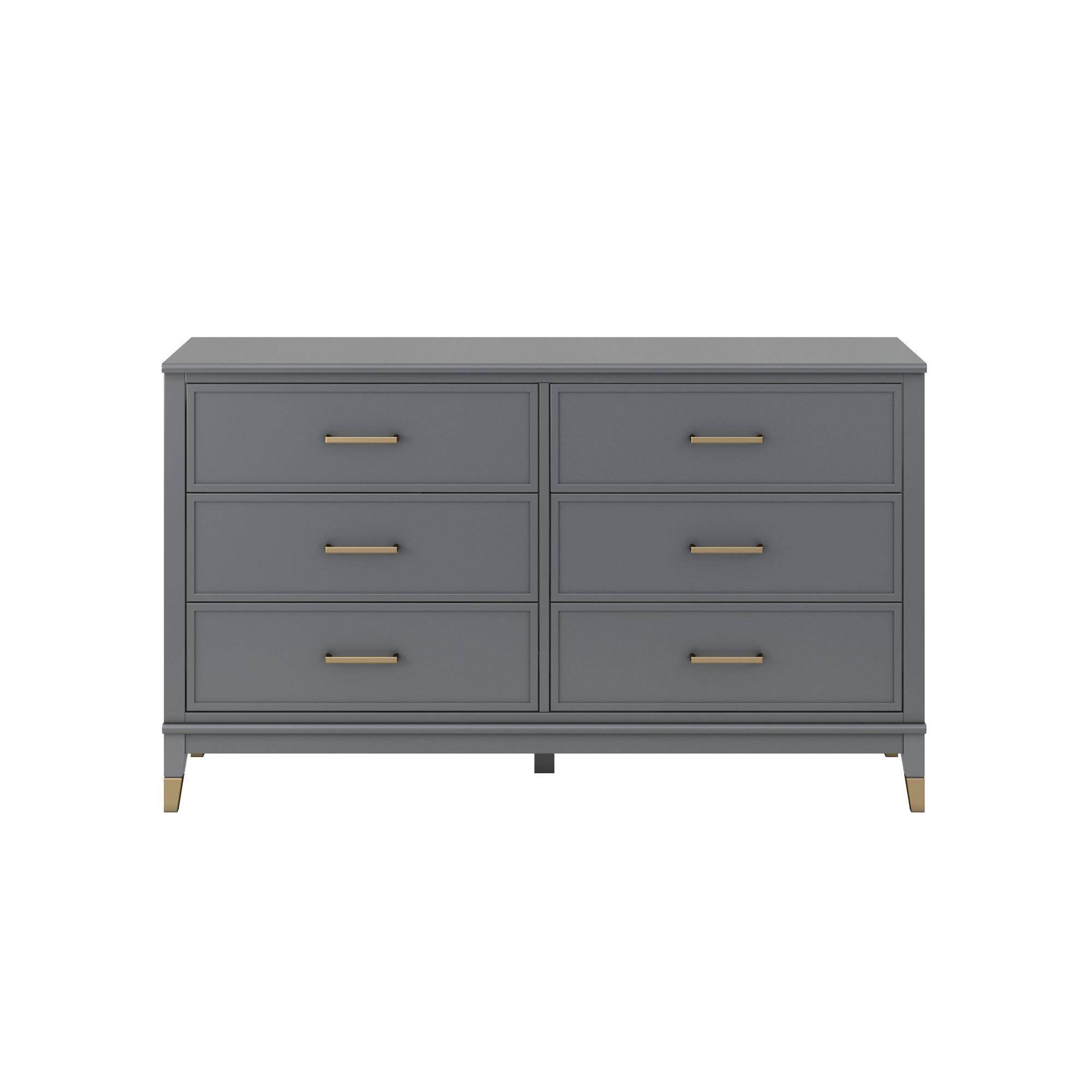 Westerleigh 6 Drawer Dresser Gray - CosmoLiving by Cosmo - Image 9