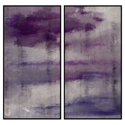 Abstract 2 Piece Framed Painting Print Set - Image 0