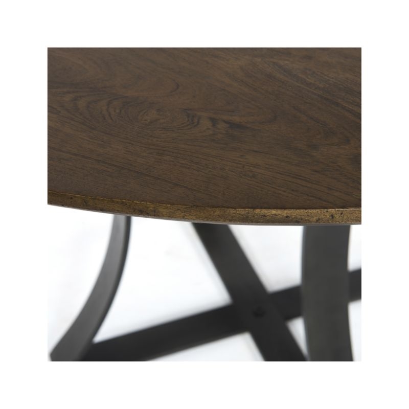Damen 48" Brown Wood Top Dining Table - Image 4