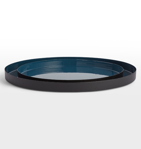 Blue & Black Enamel Tray - Image 5