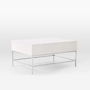 Storage Coffee Table, Small (36"), White - Image 0