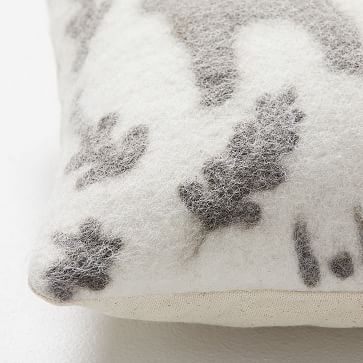 Felt Deer Pillow Cover, Ivory - Image 1