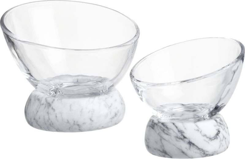 Askew Marble and Glass Serving Bowl Small - Image 2