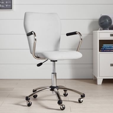 Airgo Twill Chair + Arms, Light Gray - Image 1
