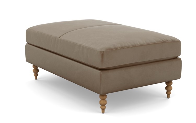 Sloan Leather Ottoman - Image 4