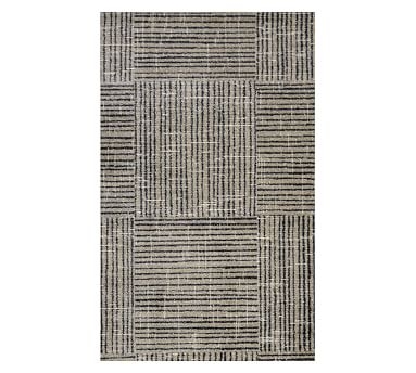 Elis Indoor/Outdoor Washable Floor Mat, 2.3 x 3.9', Navy/Cream - Image 0