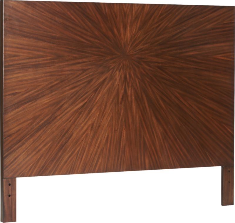 Ray Marquetry Headboard Queen + Wood Frame - Image 4