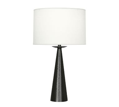 Danielle Small Tapered Table Lamp, Nickel - Image 1