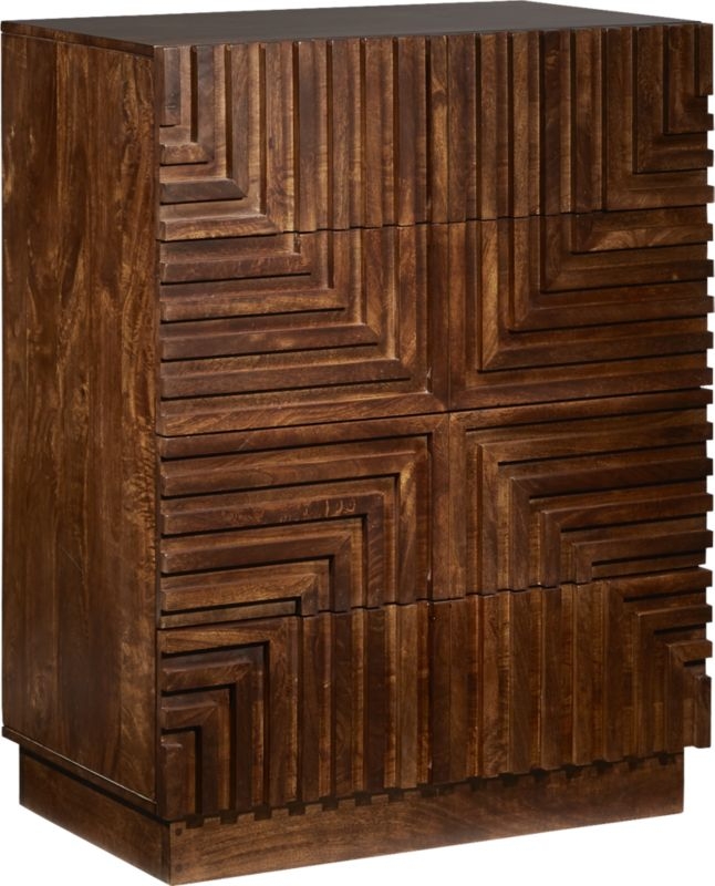 Maze Wood Tall Chest - Image 3