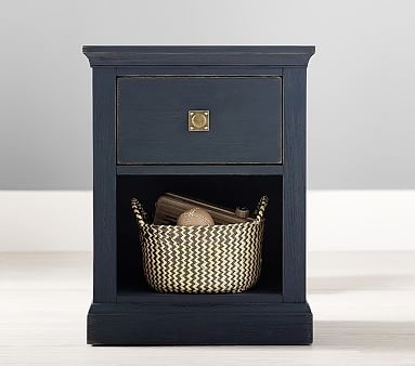 Charlie Nightstand, Weathered Navy, In-Home Delivery - Image 1