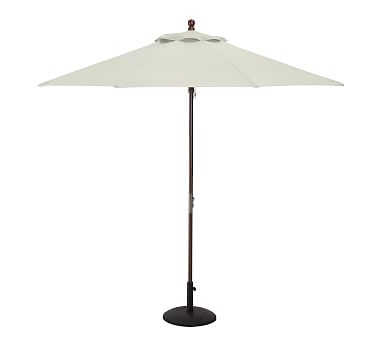 9' Round Market Umbrella Canopy Replacement - Outdoor Canvas, Natural - Image 0