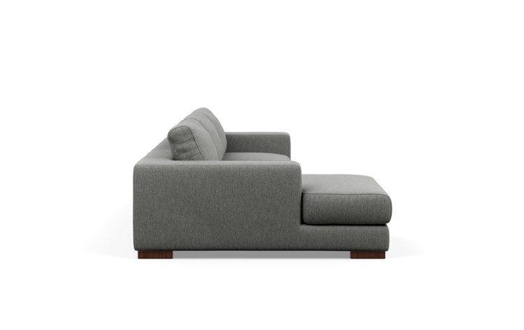 Henry Chaise Sectional with Plow Fabric and Oiled Walnut legs - Image 2