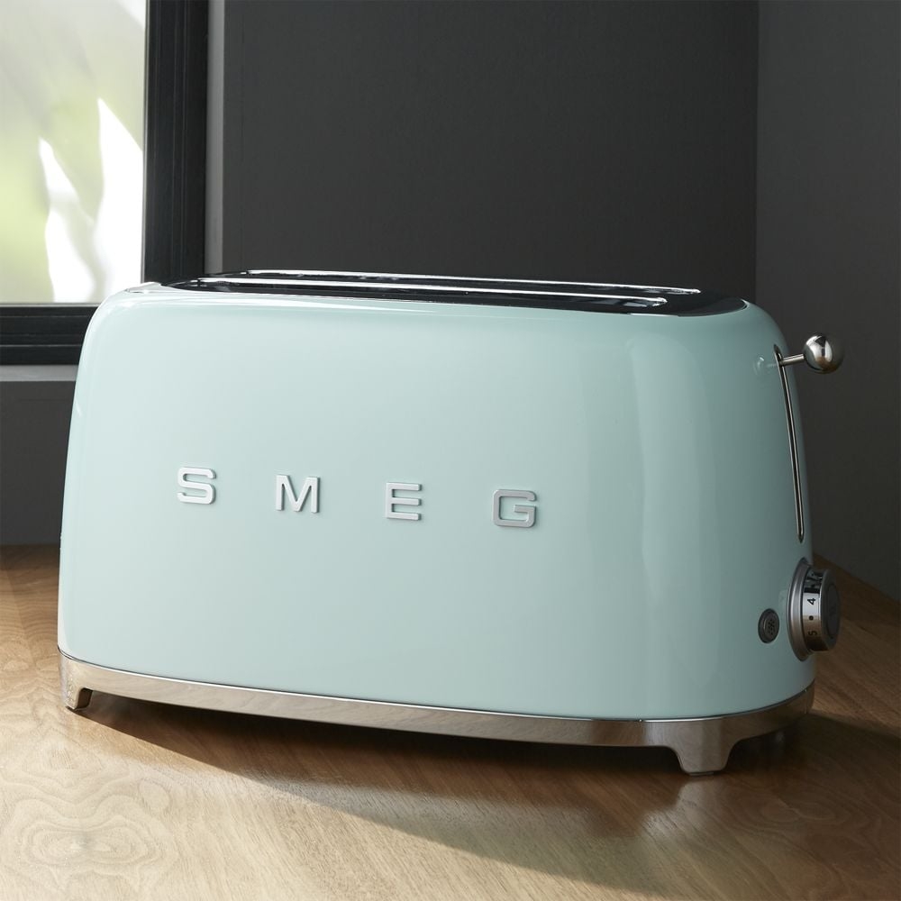 SMEG Pastel Green 4-Slice Long Slot Retro Toaster - Image 0