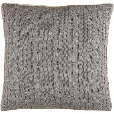 Cozy Cable Knit Throw Pillow Cover, 18x18 - Image 0