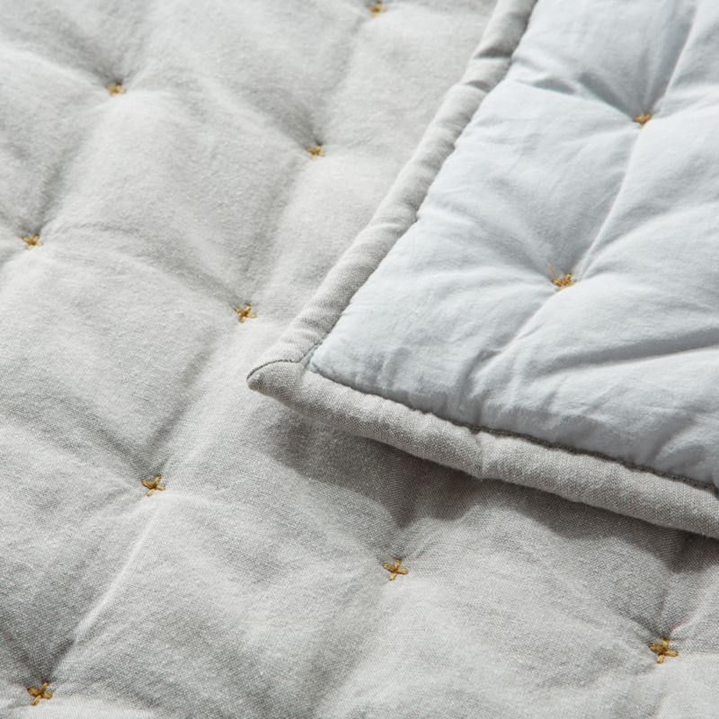 Chambray Grey Kids Full/Queen Quilt - Image 1