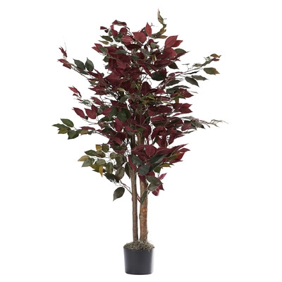 Polyester Blend Bush Tree in Round Pot - Image 0