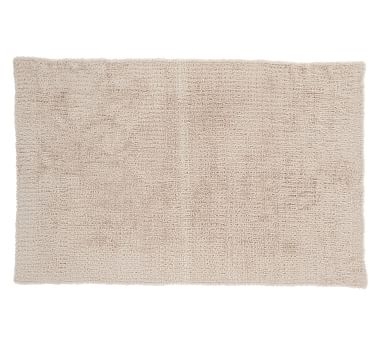 Knitted Faux Fur Oversized Throw, 60x80 Inches, Blush - Image 1