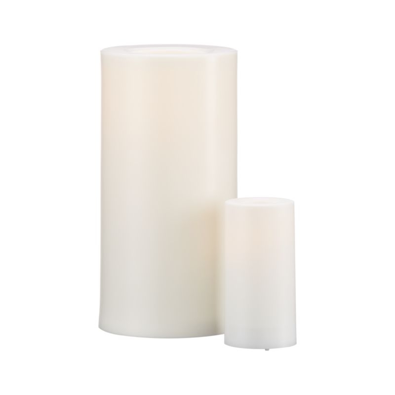 Indoor/Outdoor 4"x8" Pillar Candle with Timer - Image 7