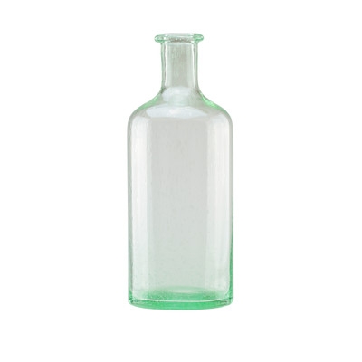 Bottle Inspired Hand Blown Bubble Glass Vase - Image 0