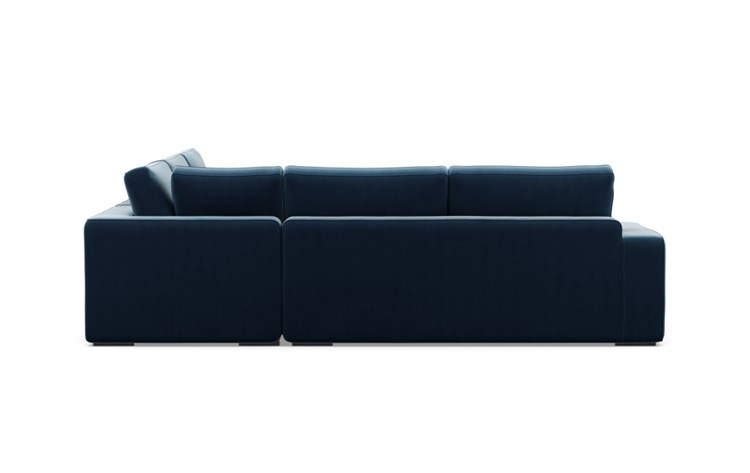 Ainsley Corner Sectional with Sapphire Fabric and Matte Black legs - Image 3